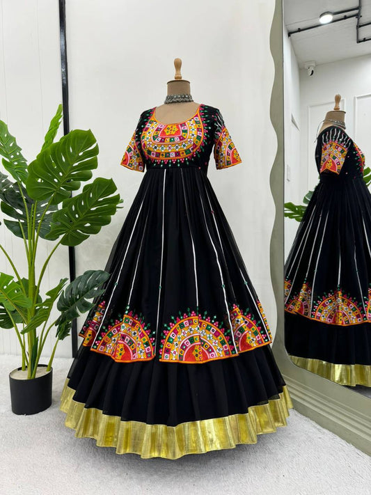 Georgette Chinestitch & Sequin Work Lehenga Set
