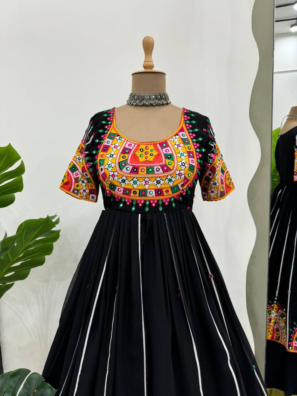 Georgette Chinestitch & Sequin Work Lehenga Set