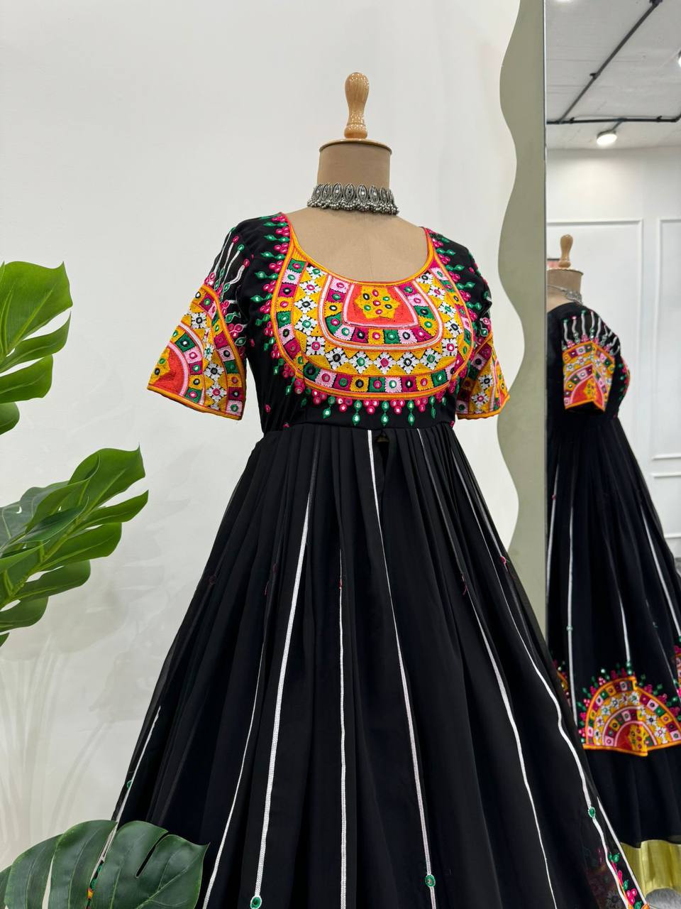Georgette Chinestitch & Sequin Work Lehenga Set