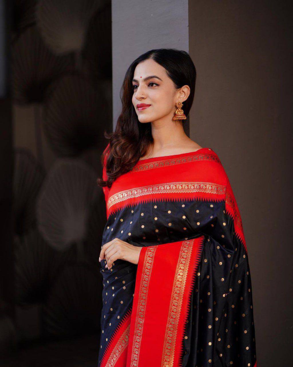 Silk Saree with Rich Pallu & All-Over Jacquard