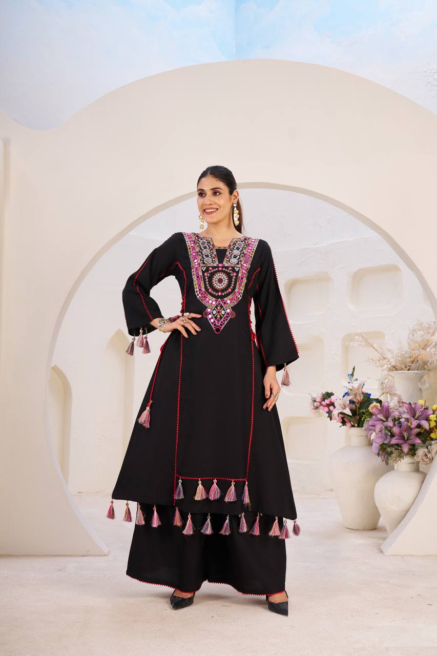 Reyon Cord-Set with Palazzo