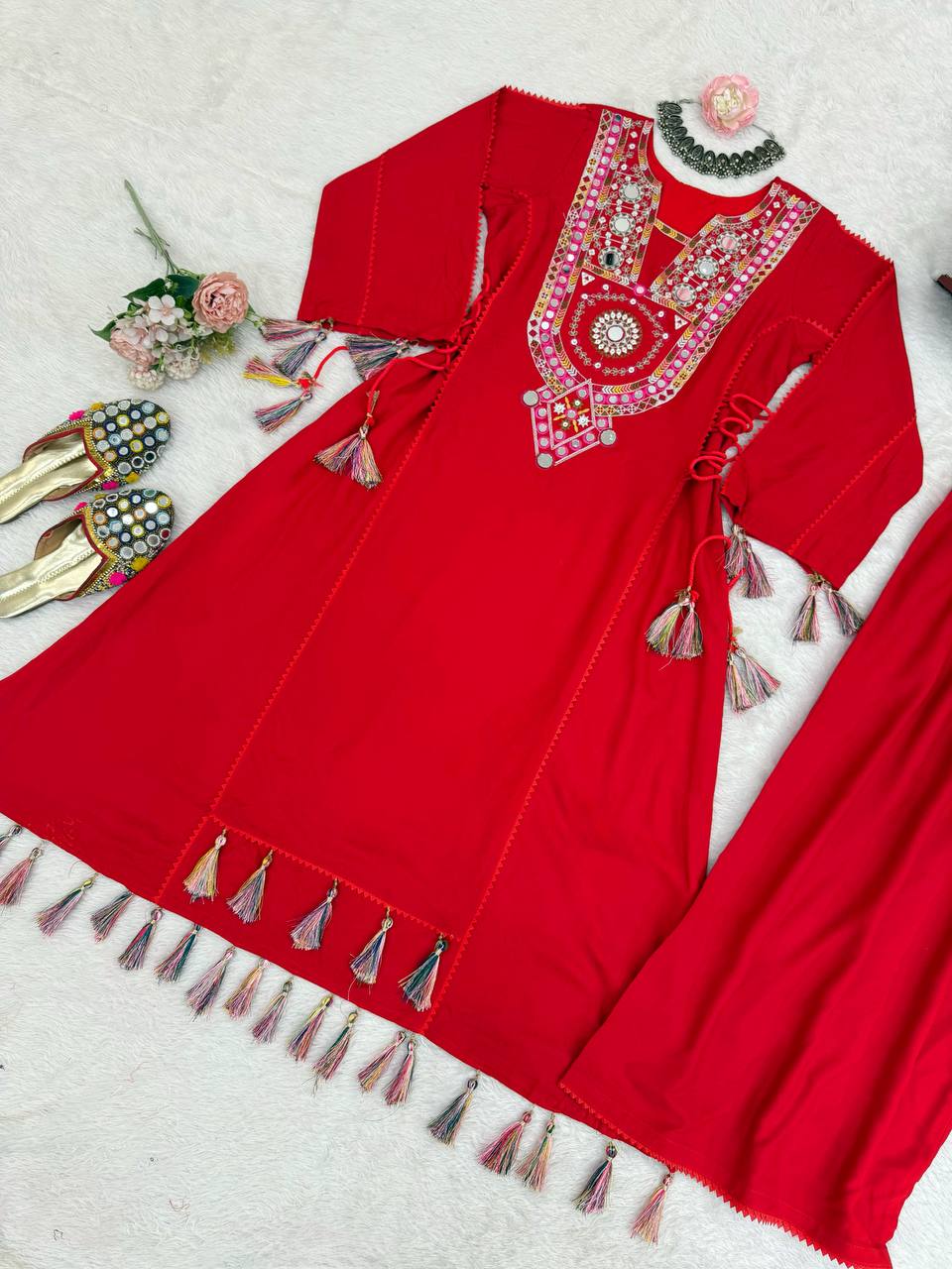 Reyon Cord-Set with Palazzo