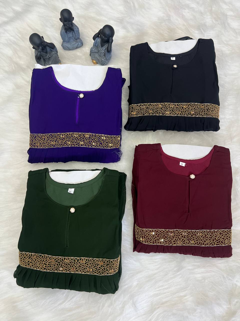 Georgette Dress with Khatli Maggam Handwork
