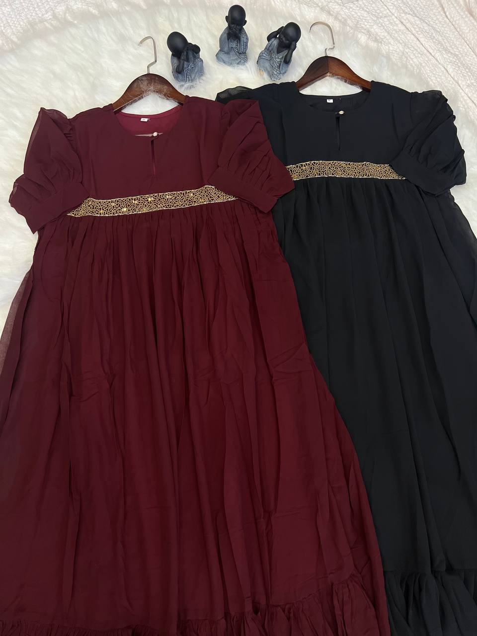 Georgette Dress with Khatli Maggam Handwork