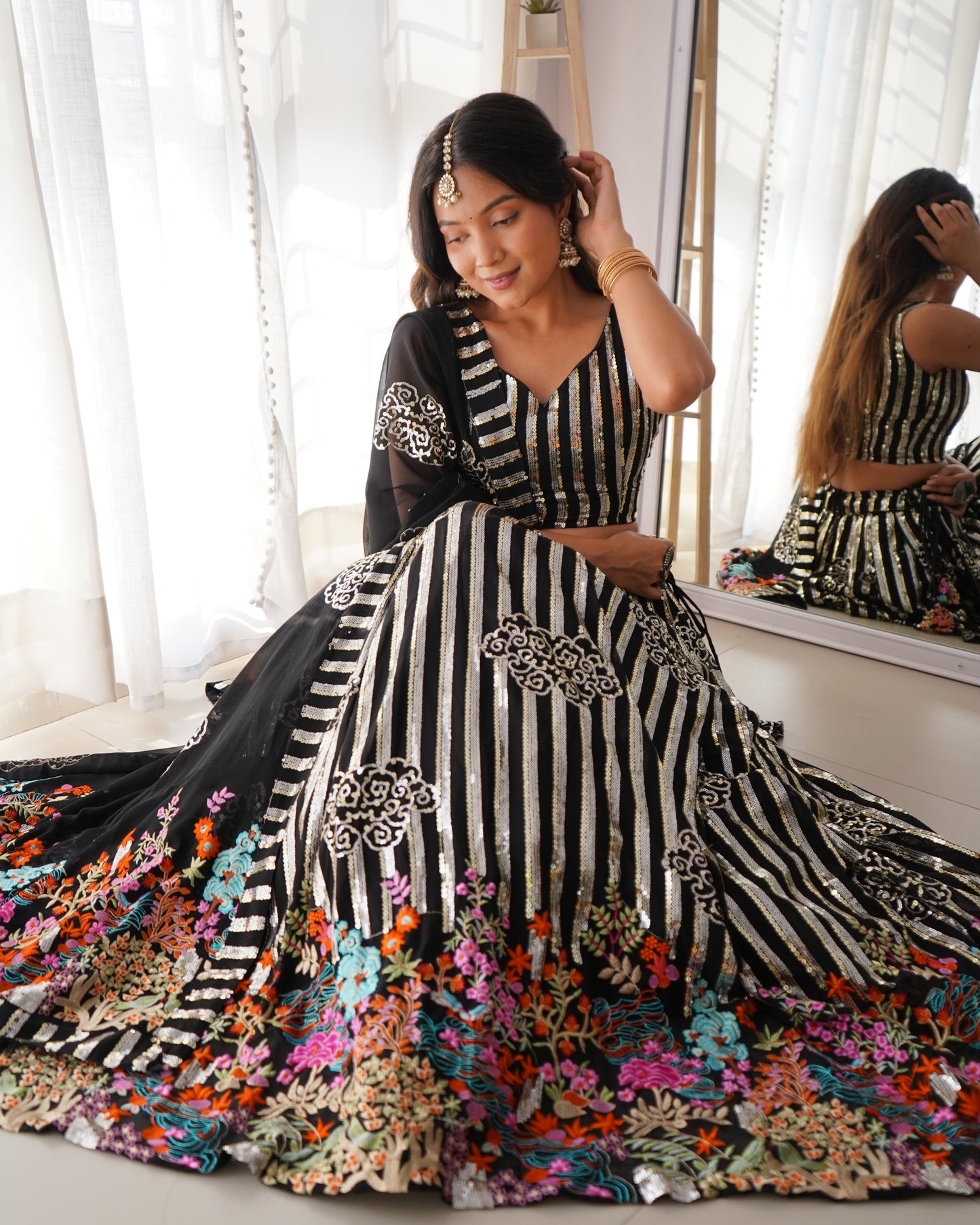 Designer Sequin Embroidered Lehenga