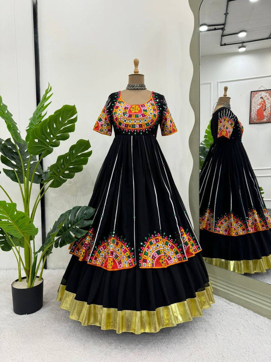 Georgette Chinestitch & Sequin Work Lehenga Set