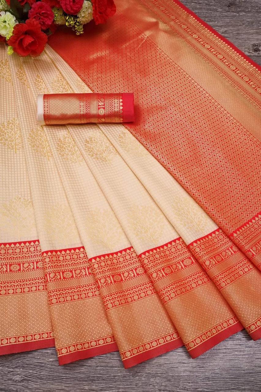 Soft Lichi Silk Saree with Rich Pallu