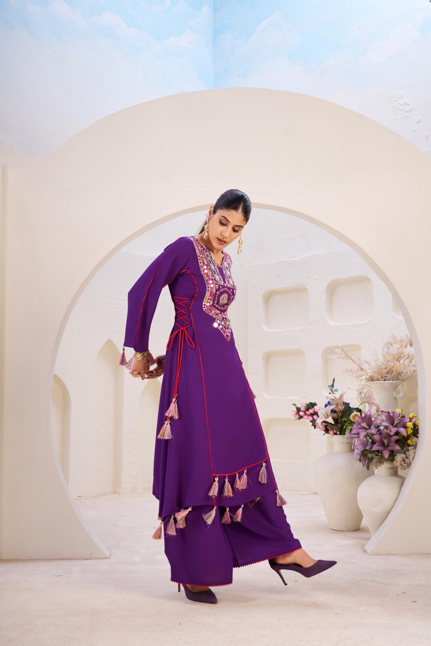 Reyon Cord-Set with Palazzo