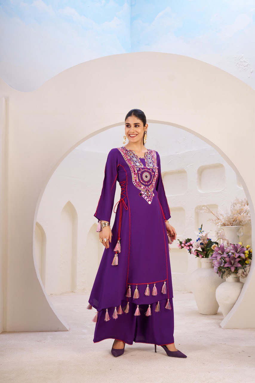 Reyon Cord-Set with Palazzo