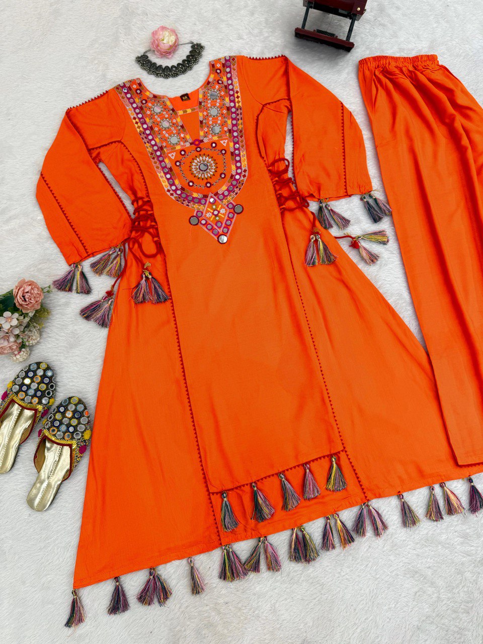 Reyon Cord-Set with Palazzo