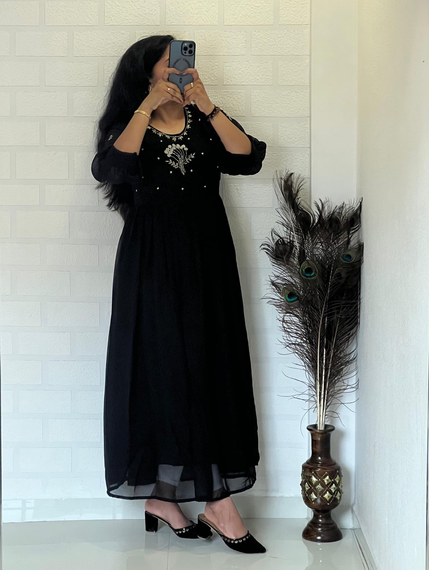 Dress with Khatli Maggam Handwork