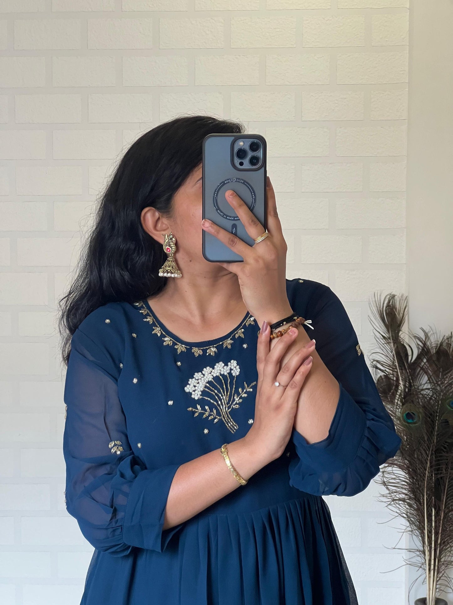 Dress with Khatli Maggam Handwork