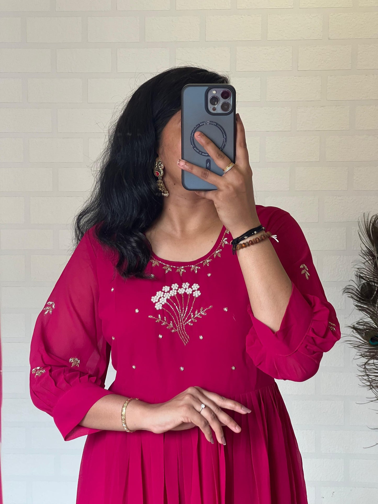 Dress with Khatli Maggam Handwork