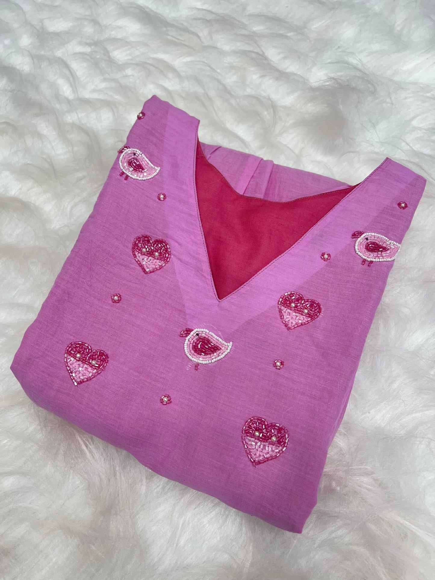 Pure Mul Mul Cotton Handwork Kurti