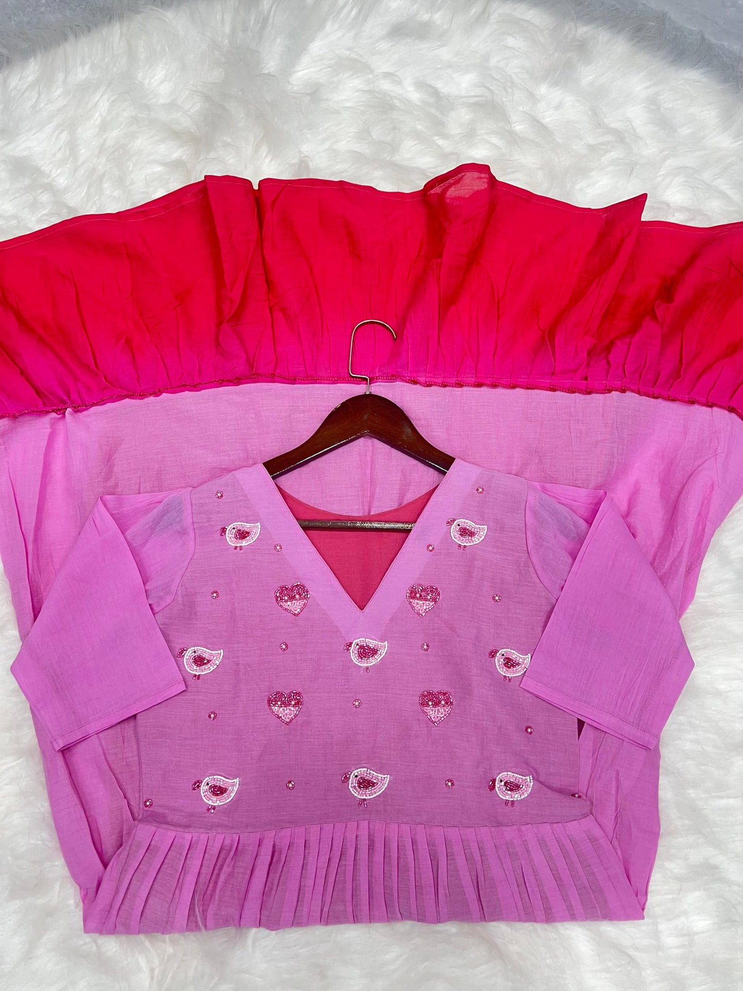 Pure Mul Mul Cotton Handwork Kurti