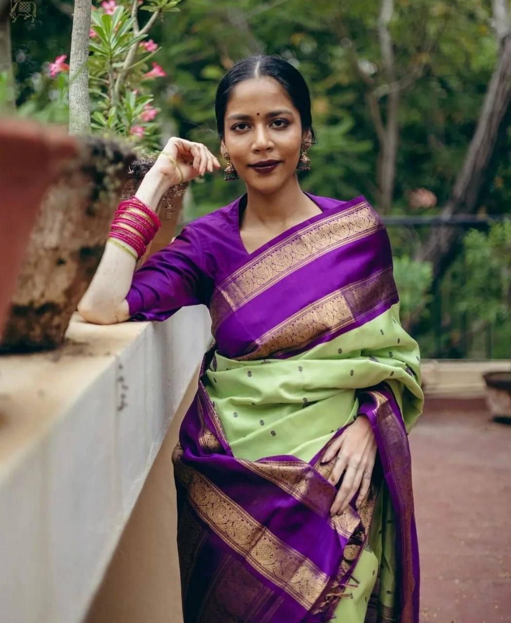 Silk Saree with Rich Pallu & All-Over Jacquard