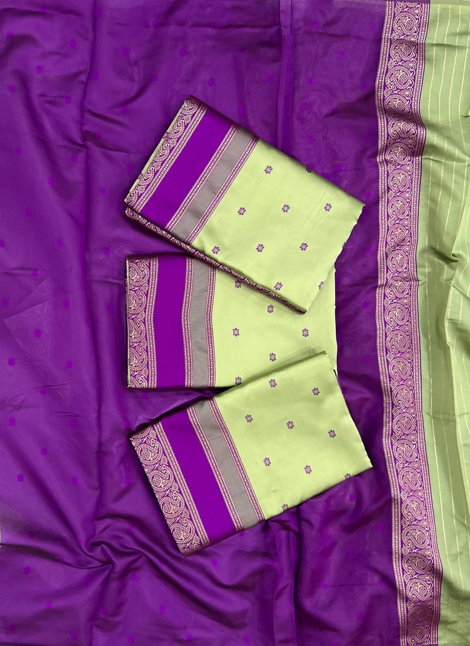 Silk Saree with Rich Pallu & All-Over Jacquard