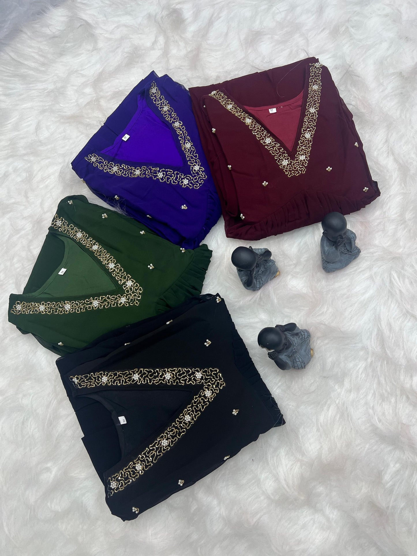 Georgette Dress with Khatli Maggam Handwork