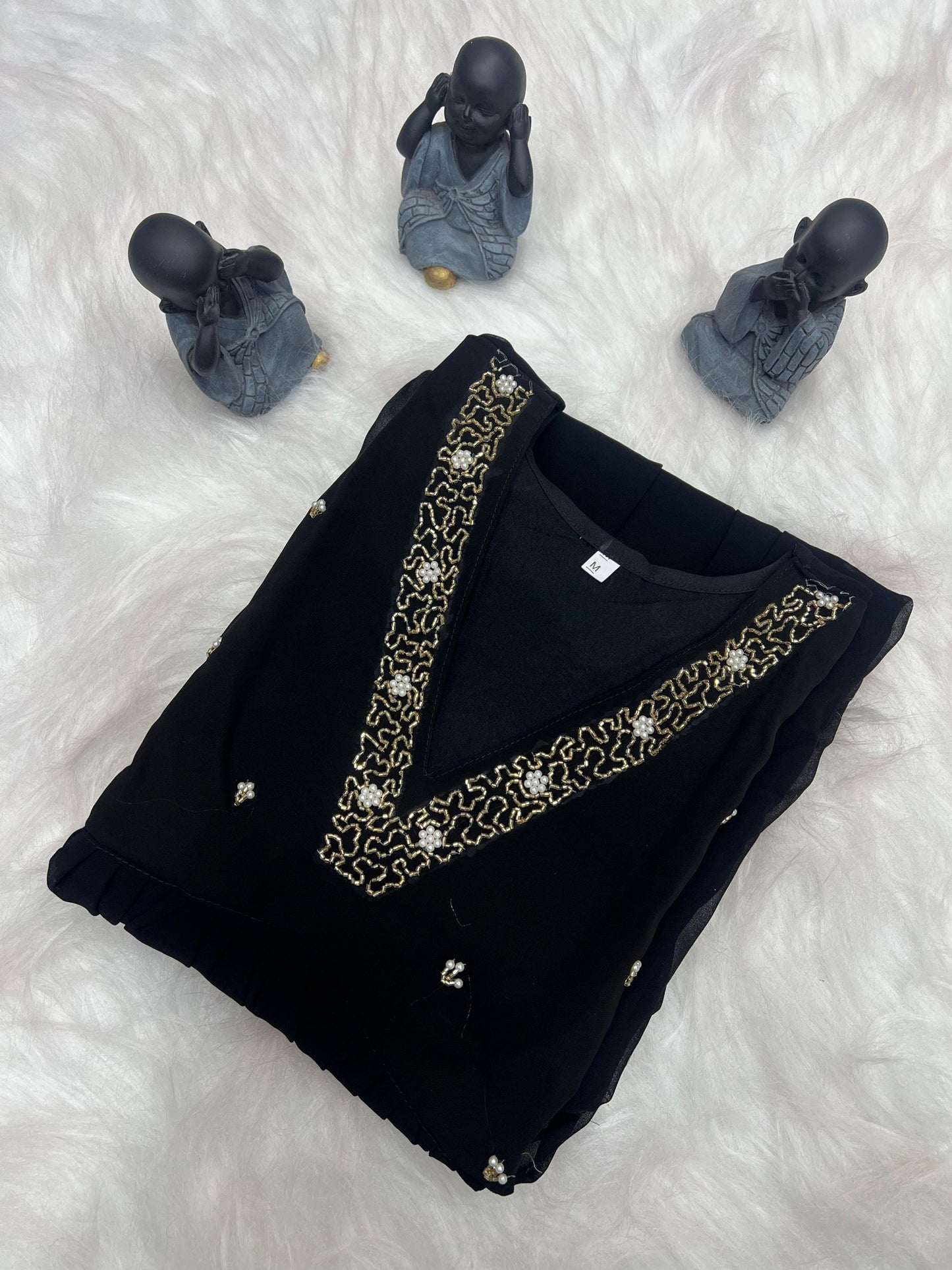 Georgette Dress with Khatli Maggam Handwork