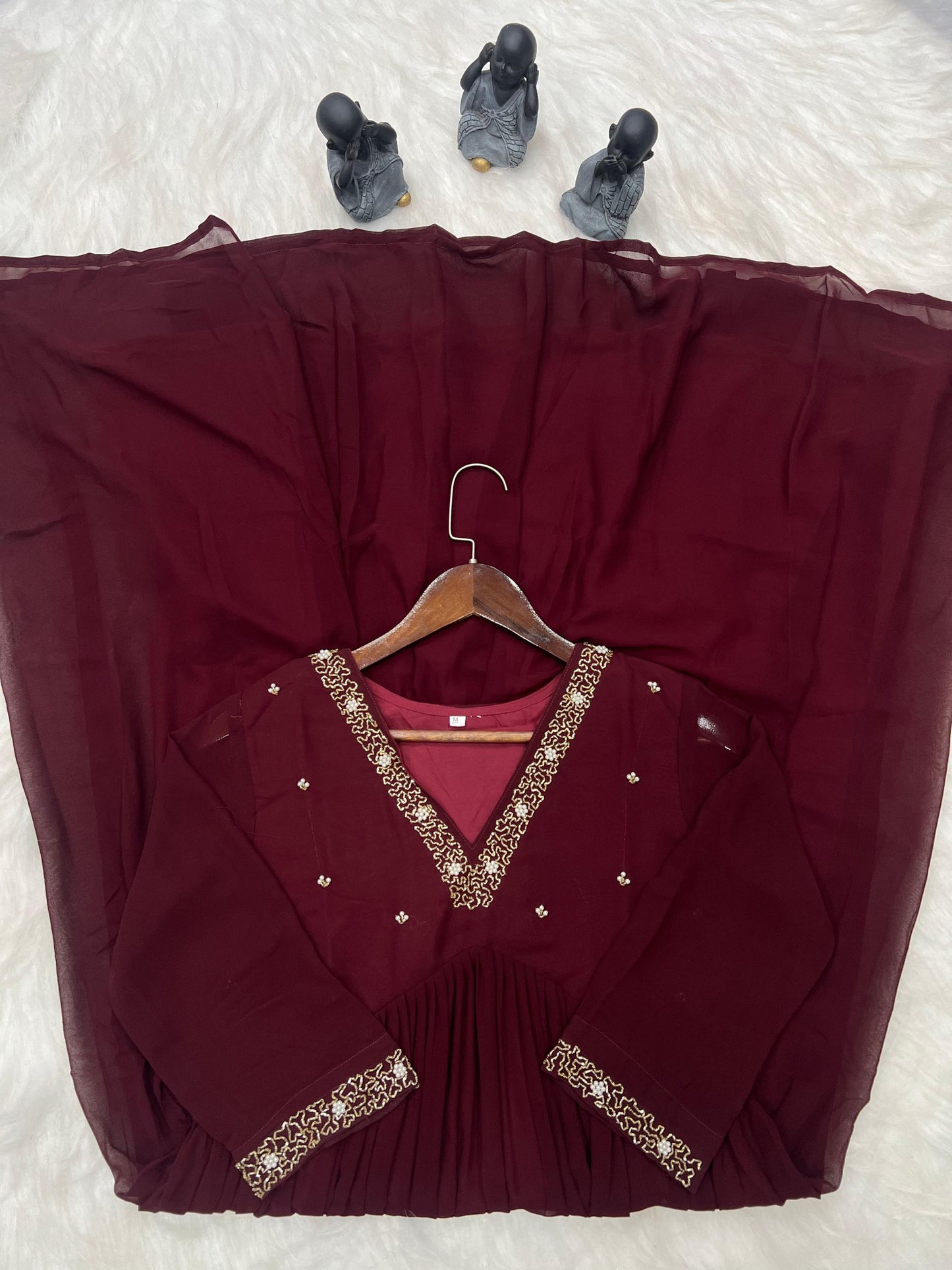 Georgette Dress with Khatli Maggam Handwork