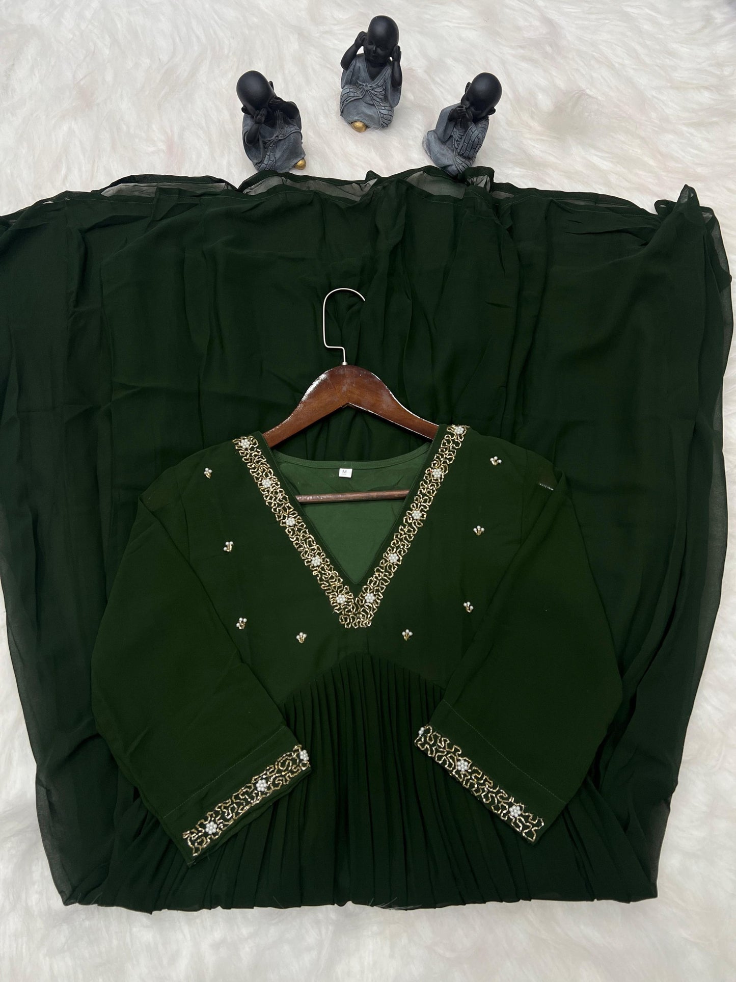 Georgette Dress with Khatli Maggam Handwork