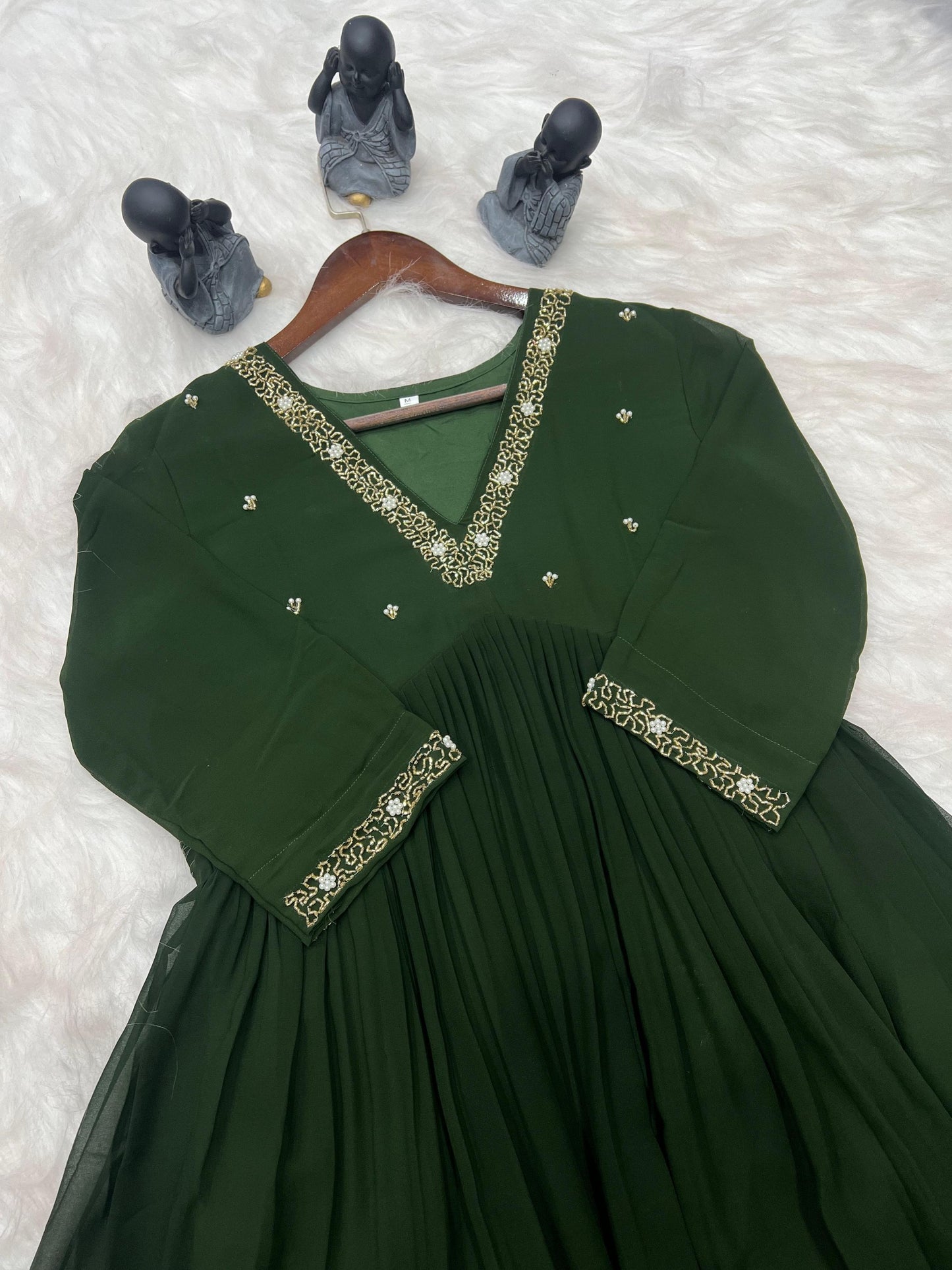 Georgette Dress with Khatli Maggam Handwork