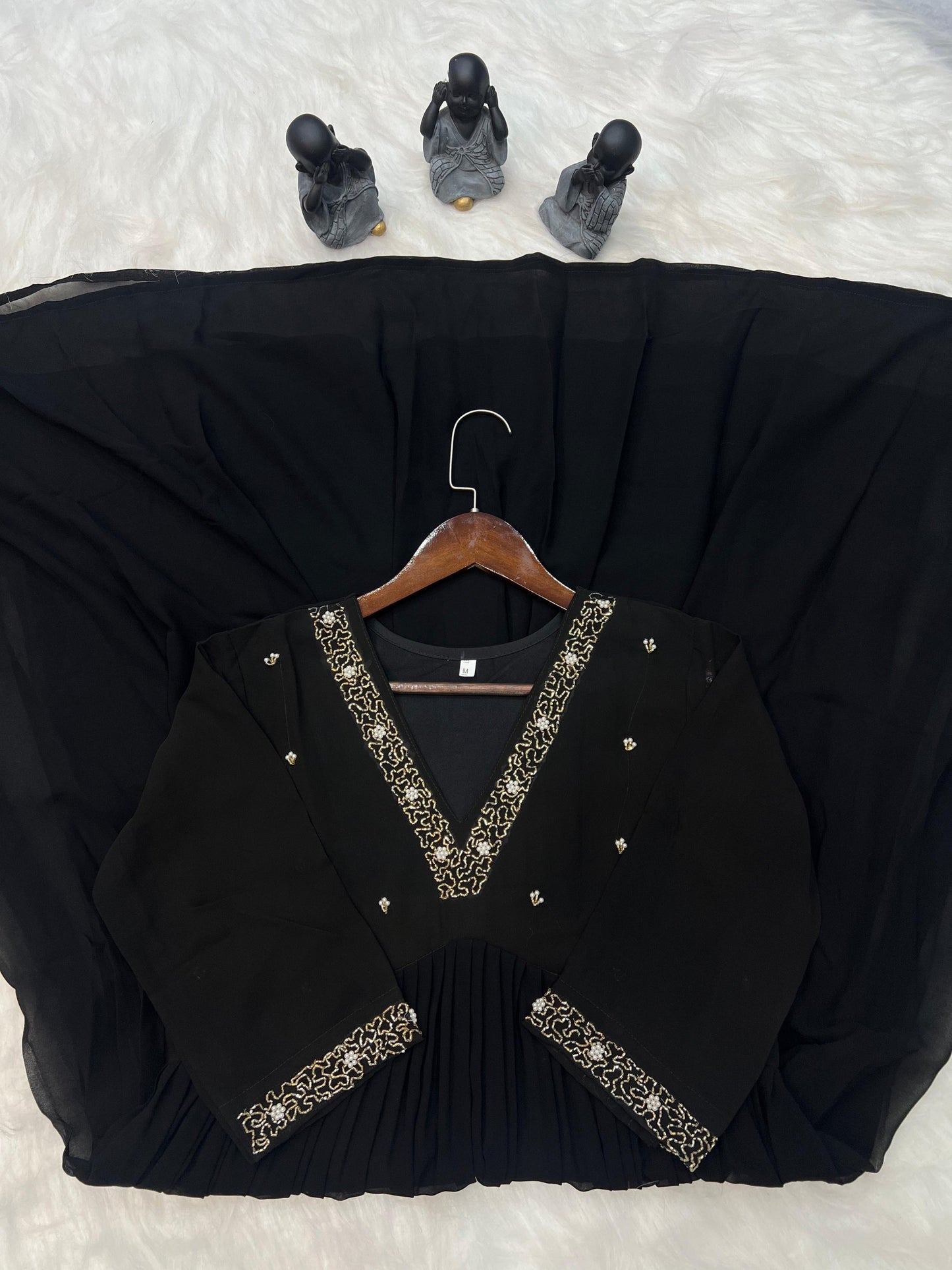 Georgette Dress with Khatli Maggam Handwork