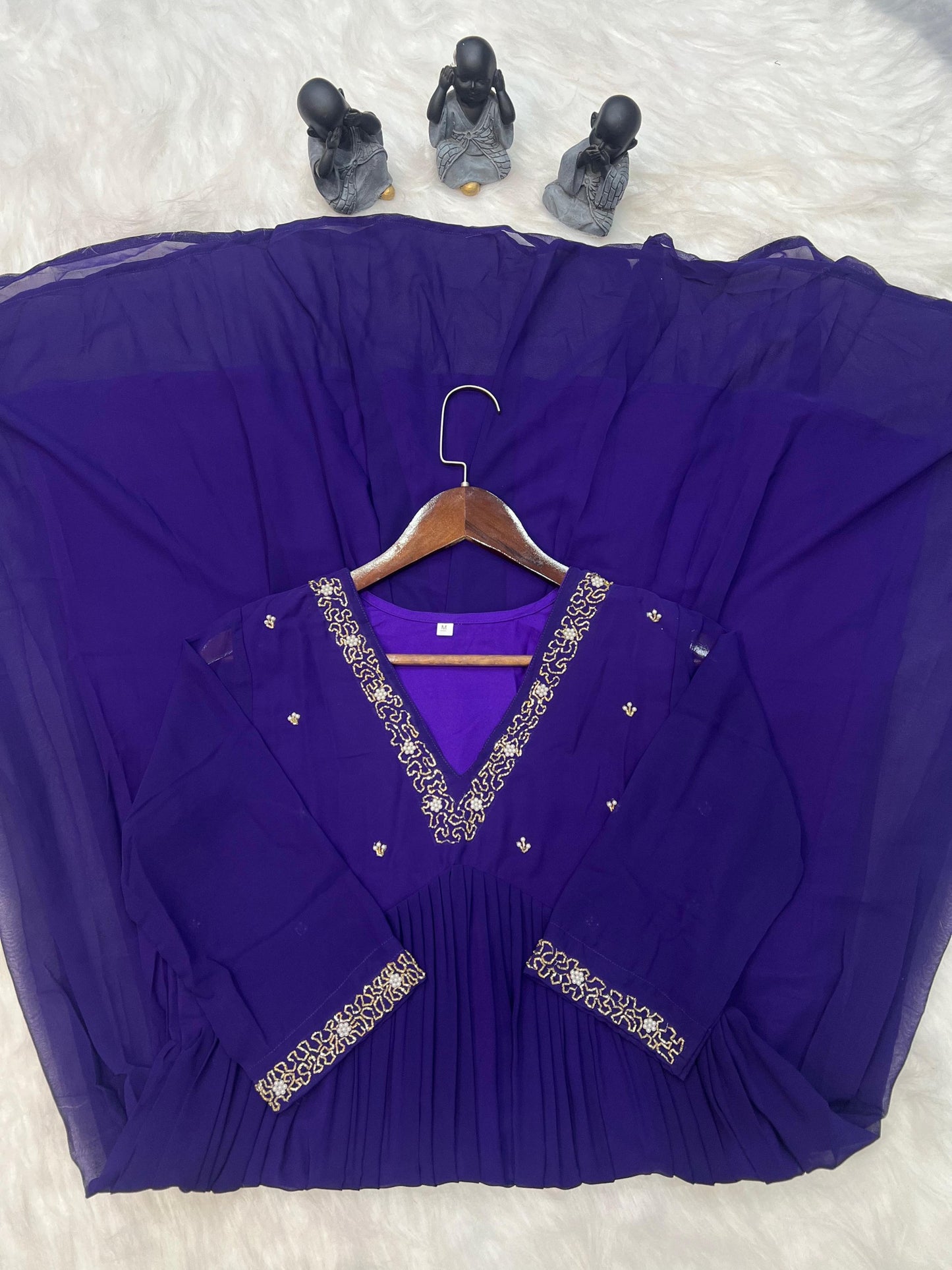 Georgette Dress with Khatli Maggam Handwork