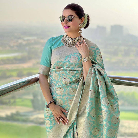 Soft Lichi Silk Saree with Rich Pallu