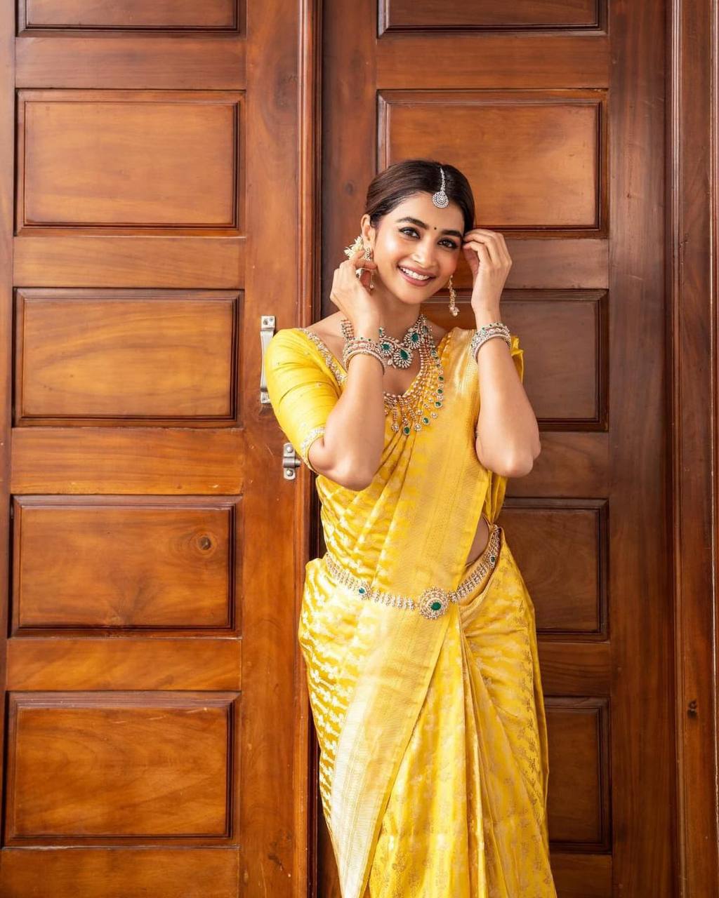 Silk Saree with Rich Pallu & All-Over Jacquard