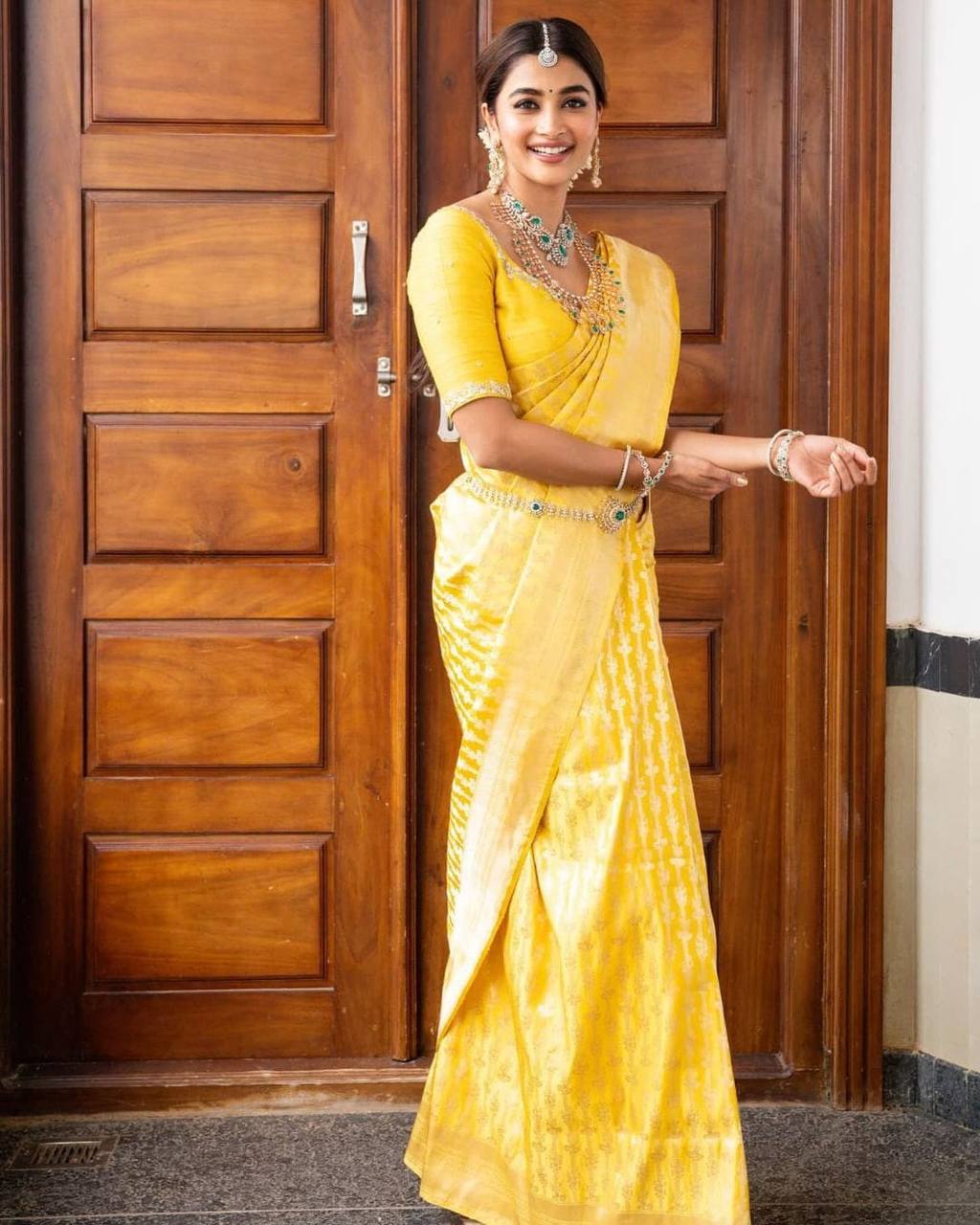 Silk Saree with Rich Pallu & All-Over Jacquard