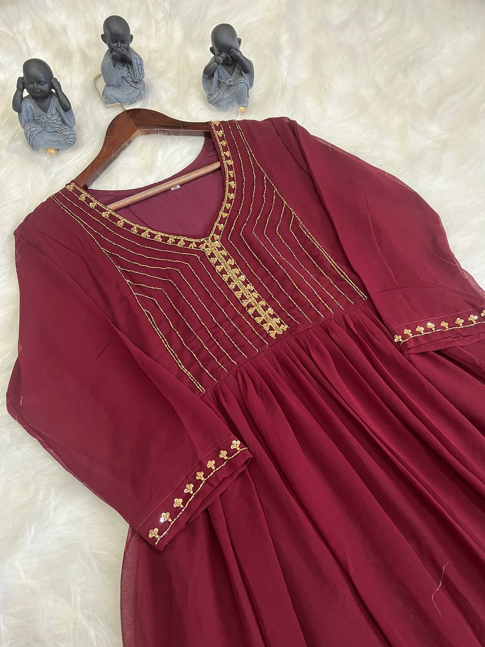 Georgette Dress with Handwork