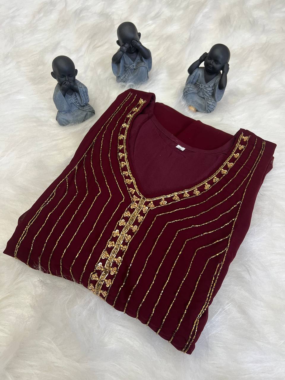 Georgette Dress with Handwork
