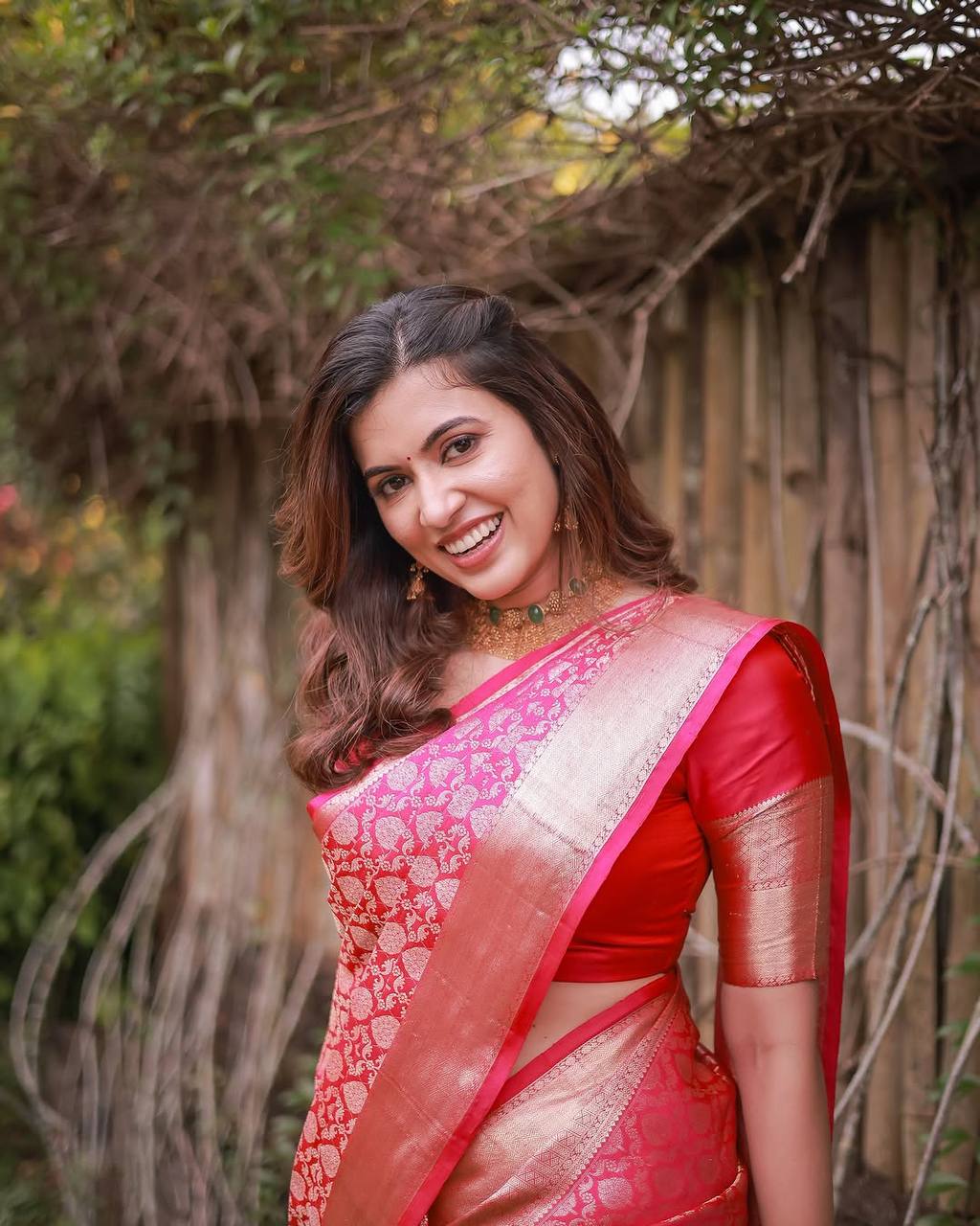 Silk Saree with Rich Pallu & All-Over Jacquard