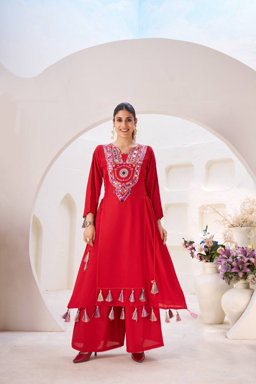 Reyon Cord-Set with Palazzo