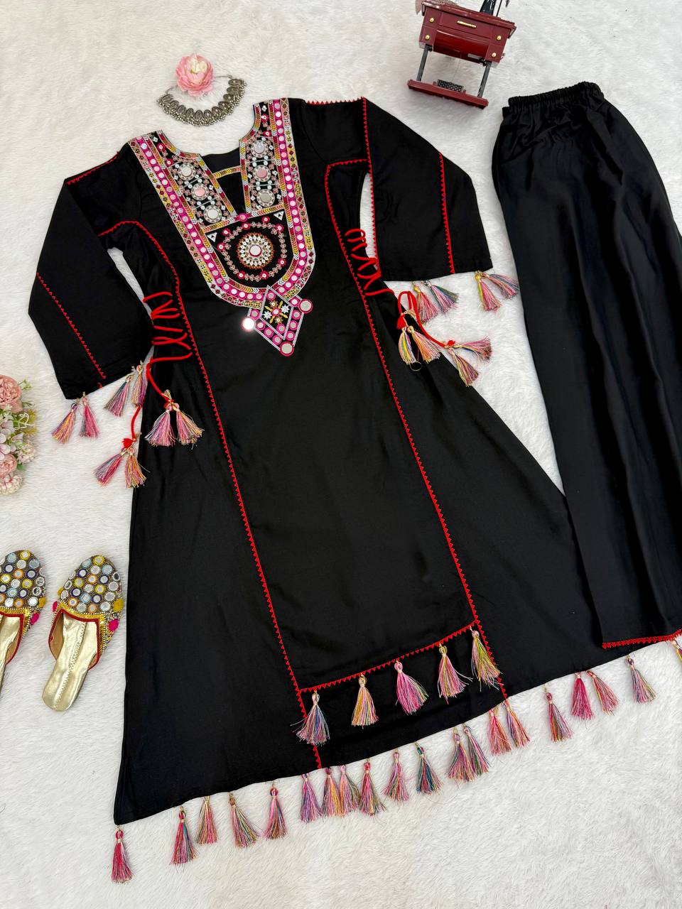 Reyon Cord-Set with Palazzo