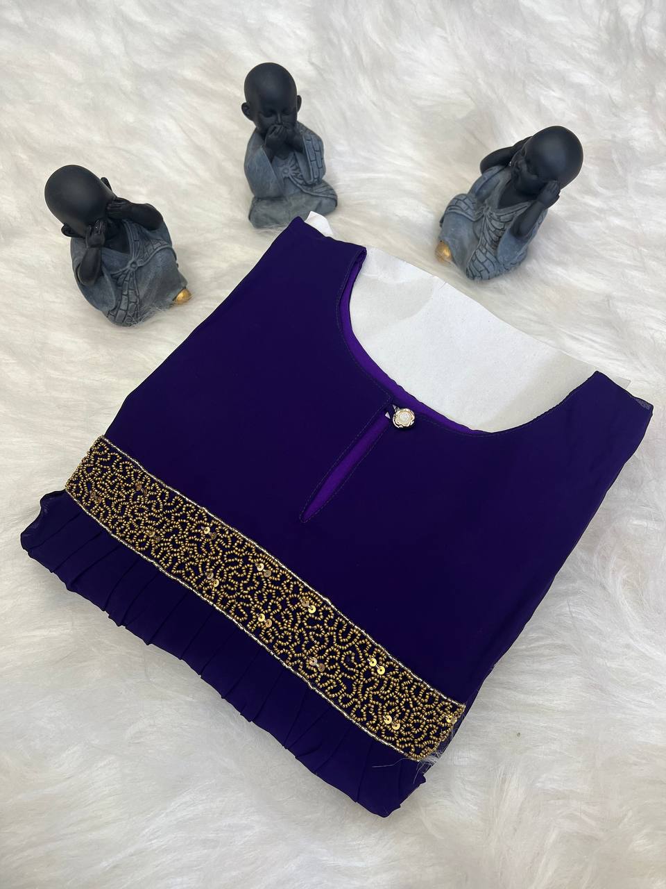 Georgette Dress with Khatli Maggam Handwork