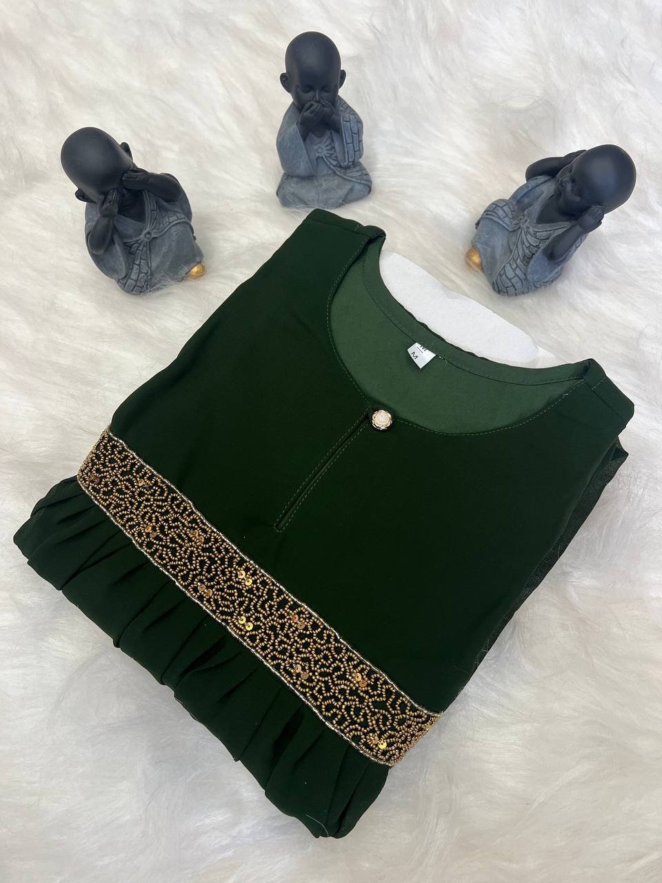 Georgette Dress with Khatli Maggam Handwork