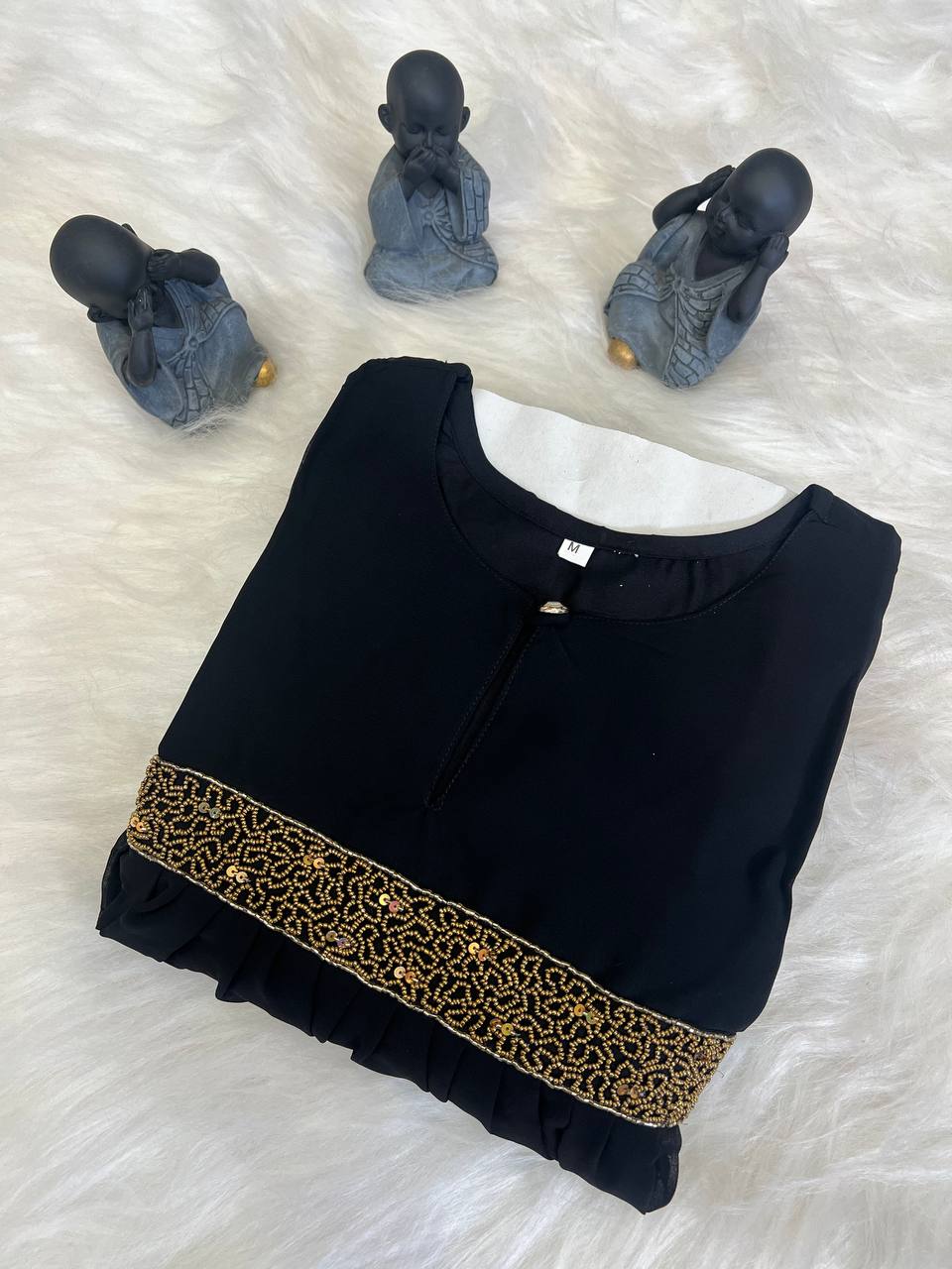 Georgette Dress with Khatli Maggam Handwork