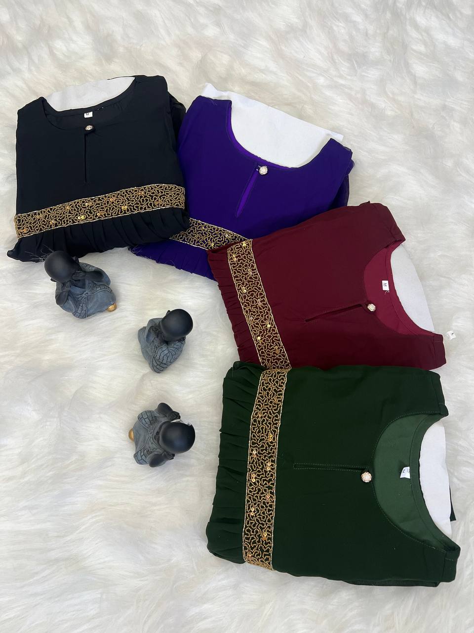 Georgette Dress with Khatli Maggam Handwork