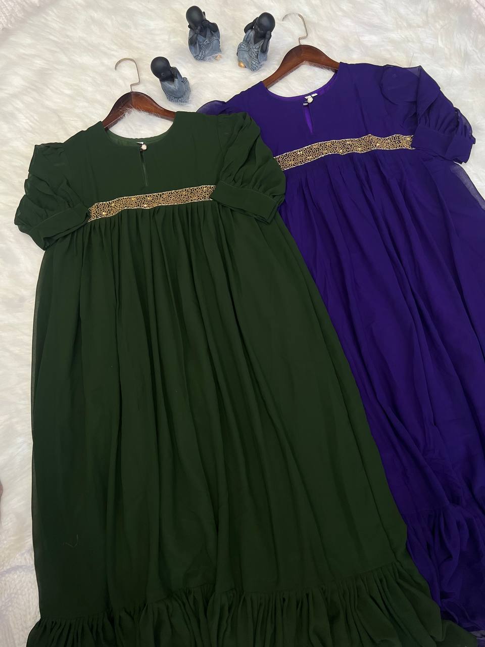 Georgette Dress with Khatli Maggam Handwork