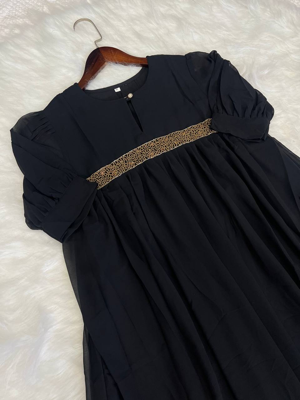 Georgette Dress with Khatli Maggam Handwork
