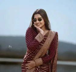 Banarasi Soft Silk Saree with Zari Motifs