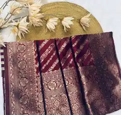 Banarasi Soft Silk Saree with Zari Motifs