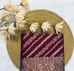 Banarasi Soft Silk Saree with Zari Motifs