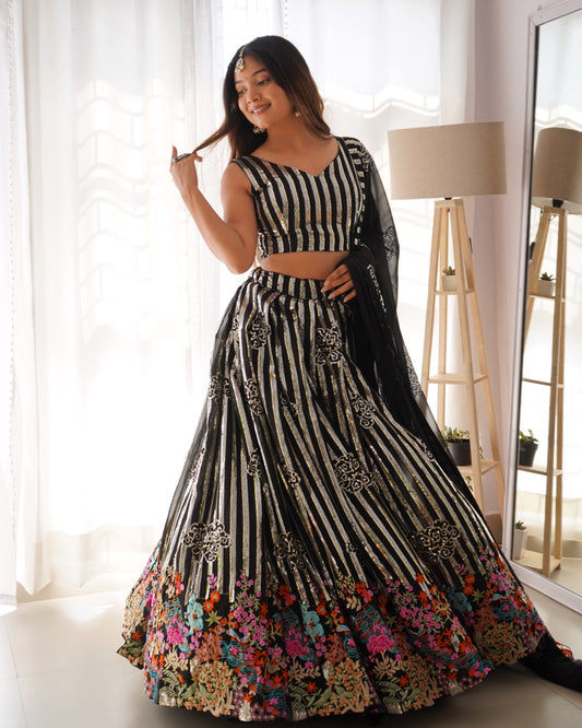 Designer Sequin Embroidered Lehenga